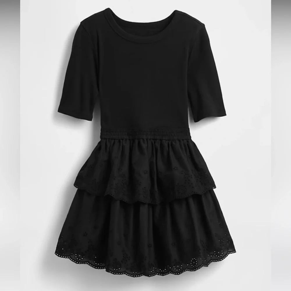 Brand new GAP Kids Mixed Media Eyelet Dress